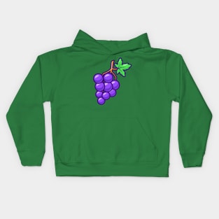 Grape Fruit Cartoon Kids Hoodie